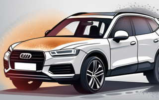 A car rim being powder coated