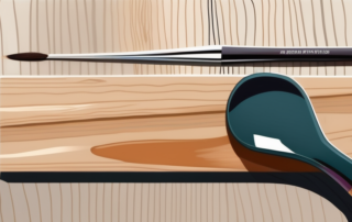 A wooden surface with a glossy