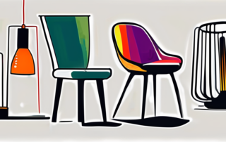 Various objects like a wooden chair