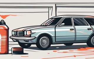 A car with a few scratches on its surface