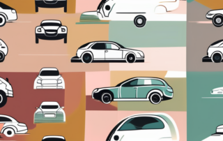 Various cars in different colors