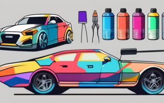 A car painting set
