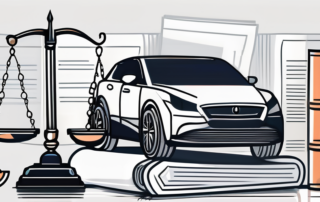 A car with a contract and a pen on its hood