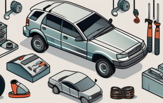 A well-organized auto repair shop with different tools