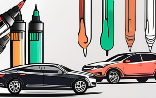 A variety of colored paint pens