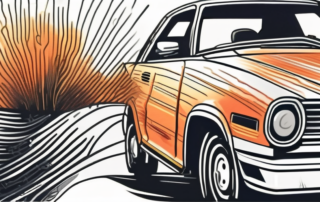 A hot air gun and a dented car panel