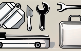 Various tools used in different types of services such as a computer for it service
