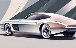 A sleek car painted in matte colors