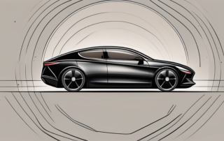 A matte black car with a glossy finish