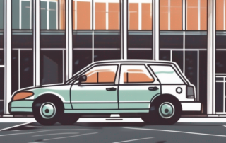 A car with a sold sign on it