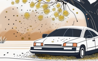 A car parked under a tree