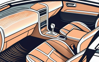 An open car interior with visible signs of mold and dampness