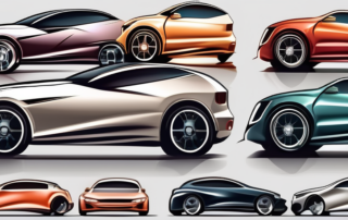 A variety of cars in different colors and finishes
