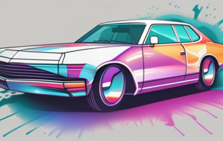 A car with a glossy finish