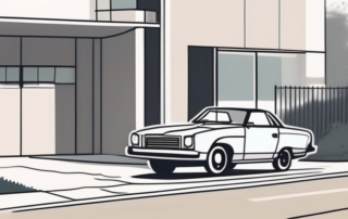 A car parked correctly next to a driveway