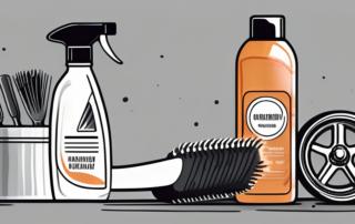 Various household items like a toothbrush