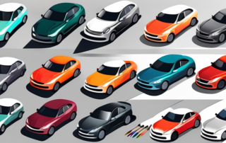 Various car paints and finishes