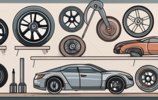 A set of wheels with visible rims