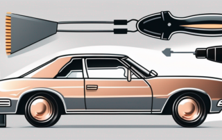 A metallic grey car with a glossy finish