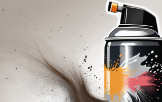 The mipa abbeizer-spray can with spray particles coming out