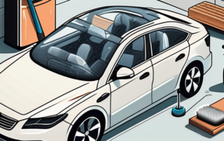 A car being thoroughly cleaned