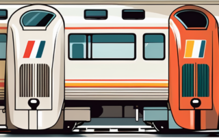 Various objects like trains