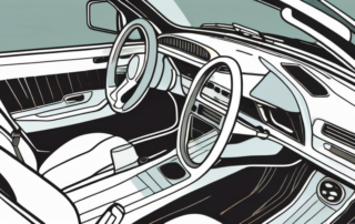 The interior of a car