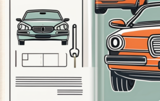 A well-maintained checkbook with a car key on top