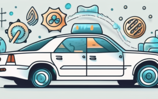 A car with its air conditioning system visible