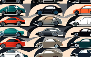 Various cars in different colors