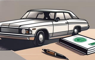 A well-maintained checkbook with a service stamp on it