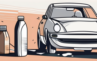 A car with minor scratches on its surface