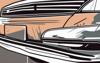 A car with visible scratches and dents