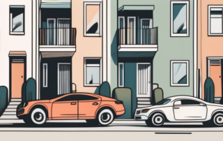 A typical residential street scene