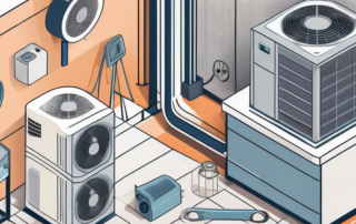 A clean and modern air conditioning unit