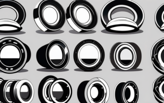 A set of black painted car rims