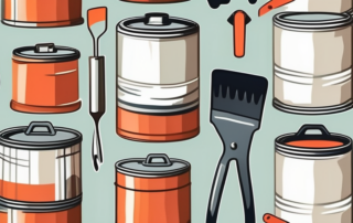 Various car repair tools such as a spatula