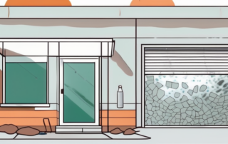 A windshield with visible signs of stone chips