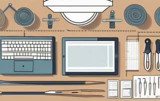 A well-organized workshop with various tools neatly arranged