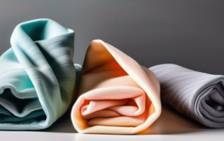 Several microfiber cloths in different colors and sizes