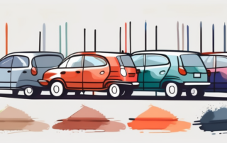 Several cars in different colors