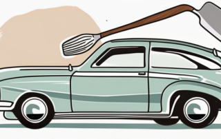 A car with a focus on the fender