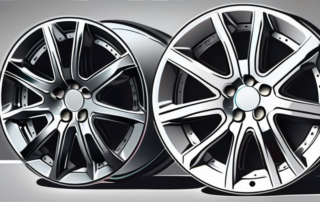 A set of car rims