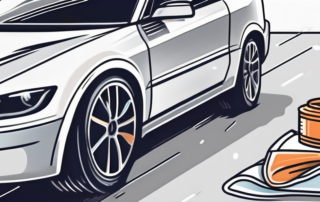 A high-quality car cleaning cloth placed on the hood of a shiny