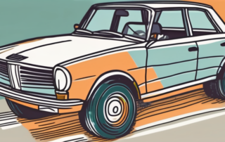 A well-maintained car with an open checkbook on its hood