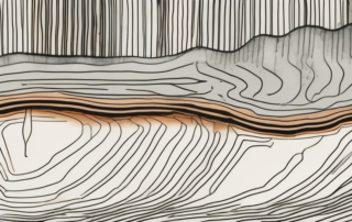 A cross-section of a metal surface being coated with zinkphosphat-epoxidharz-grundierung