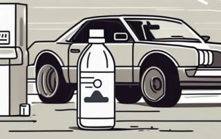 A car with an open hood