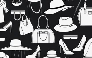 Various fashion items such as a coat