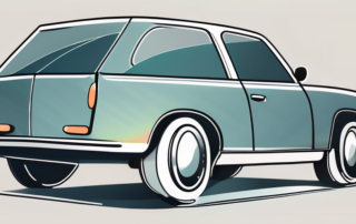 A car with tinted front windows