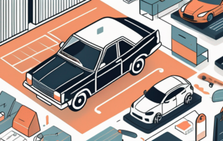 A car with open doors